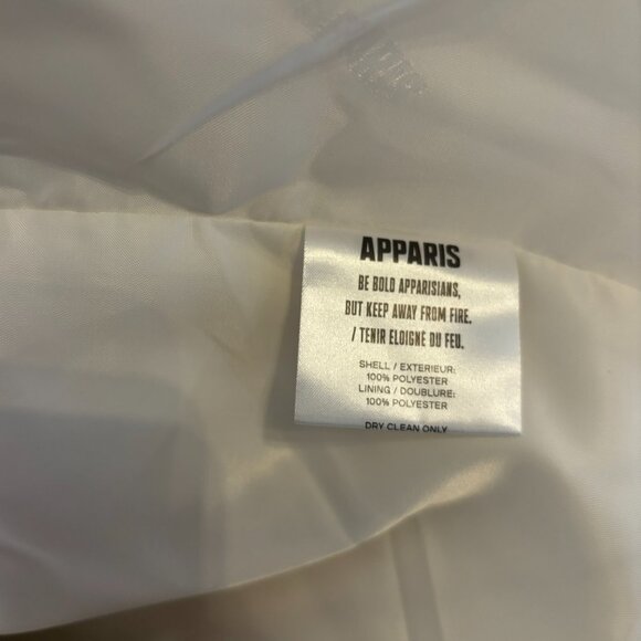 Apparis Serena Faux Fur Coat in Black and White - Picture 8 of 8